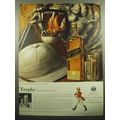 1957 Johnnie Walker Black Label Scotch Ad - Trophy by Robert Riggs