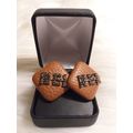 Chic Sexy Earrings (Brown, 1" L X 1" W)