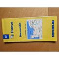 Vintage 1980's Michelin Map of Normandie