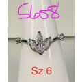 Ring Bomb Party Sz6 RBP Petite Ring Colorless G...