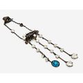 VALENTINO GARAVANI Antique Gold Tone Shut Eye D...