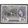 St Helena 1953 SG163 2/6d Black & Violet Mounte...