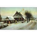 Christmas HOLD TO LIGHT (13 Lights) Postcard