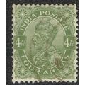 India 1926 4a Pale Sage Green SG210 FU