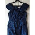 John Rocha size 12 Dark blue sleeveless dress w...