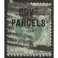 1888 O68 1/- Dull Green Government Parcels Offi...