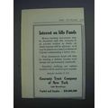 1914 Guaranty Trust Company of New York Ad - Id...