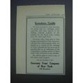 1914 Guaranty Trust Company of New York Ad - Investors