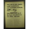 1965 Bostitch Golden Belt Staples Ad - Revolutionize