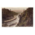 CLIFTON SUSPENSION BRIDGE FROM LEIGH WOODS unus...