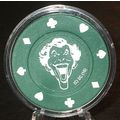 The Joker Poker Chip Golf Ball Marker - Green -...