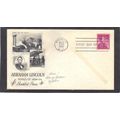 FDC Art Craft 1036 4c Abraham Lincoln BPS (Cach...