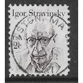 USA 1980 GREAT AMERICANS 2c BLACK IGOR STRAVINS...