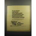1974 ADC Audio Dynamics Corporation Components ...