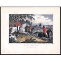HUNTING - BREAKING COVER 1890 Horses Hounds VIC...