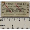 1961 British Railways Board ticket 2nd single S...