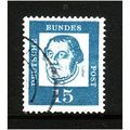 GERMANY 1961 FAMOUS GERMANS SG B 198 15pf BLUE ...