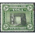 Tonga 1897 SG44 3d Black & Yellow-Green Mounted...