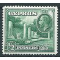 Cyprus 1934 SG134 1/2pi Green Mounted Mint....