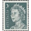 AUSTRALIA, Queen Elizabeth II, slate blue 1966,...