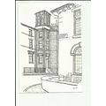 Yorkshire SALTAIRE Watch Tower Art Postcard by ...