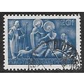 Mi 743: 20 f. blue Christmas: Adoration of the ...