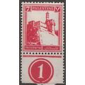 Palestine 1927 SG95 7m Scarlet Mounted Mint .