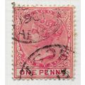 LAGOS 1884 ONE PENNY SG22 22 SG NIGERIA QV ARC ...