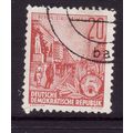 GERMANY EAST 1953 20pf RED SG E314 FINE USED