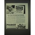1940 Polident Denture Cleaner Ad - Breath Offen...