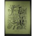 1942 Cartoon by Bernard Partridge - Garden Paths
