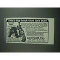 1984 Carl Heald Ad - This is The Truck that Jac...