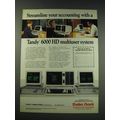 1987 Radio Shack Tandy 6000 HD Multiuser Computer System Ad - Streamline