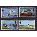 GUERNSEY 1976 LIGHTHOUSES SG135 / 138 SET 4 VAL...