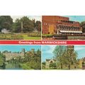 Standard size printed postcard Multiview Warwic...