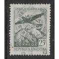 ARGENTINE REP 1946 AIR 25c GREEN AIRPLANE OVER ...