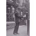 Old Postman At Hyde Cheshire Pillar Box Real Ph...