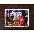 1992 GB Christmas King with Gold 28p fine used ...