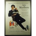 1960 Marlboro Cigarettes Ad - Why don't you settle back