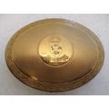 Vintage Powder Compact - oval shape - ouis nos ...