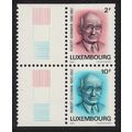 Luxembourg Robert Schuman politician 2v Pair Ma...