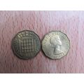 GB 1954 Elizabeth II Brass Threepence 3d Coin H...