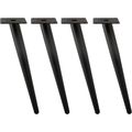 Oblique Furniture Leg 16 Inch, Slant Tapered Me...