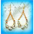 Summer Gift Gold Plated Sparkling Crystal Hook ...
