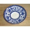 Vintage Royal Doulton Blue & White Saucer