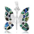 TUSCANY SILVER Sterling Silver Pave Shell Butte...