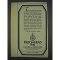 1982 Hilton Head Inn Ad