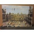 THE TOWN SQUARE, BRUSSELS, Belgium .used postca...
