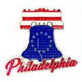 Philadelphia Love Liberty Bell Jeweled Fridge M...