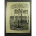 1954 Cartoon by Robert Day - Fishing Octopus